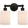 Hadley 14" 2-Light Oil Rubbed Bronze Bath Light w/ Matte White Shade