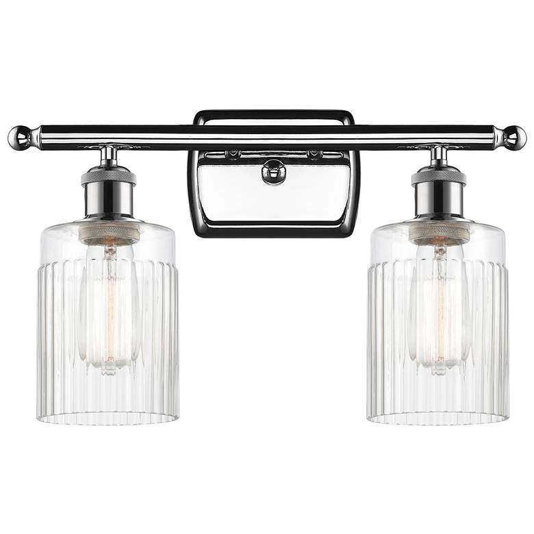 Image 1 Hadley 16" 2-Light Polished Chrome Bath Light w/ Clear Shade
