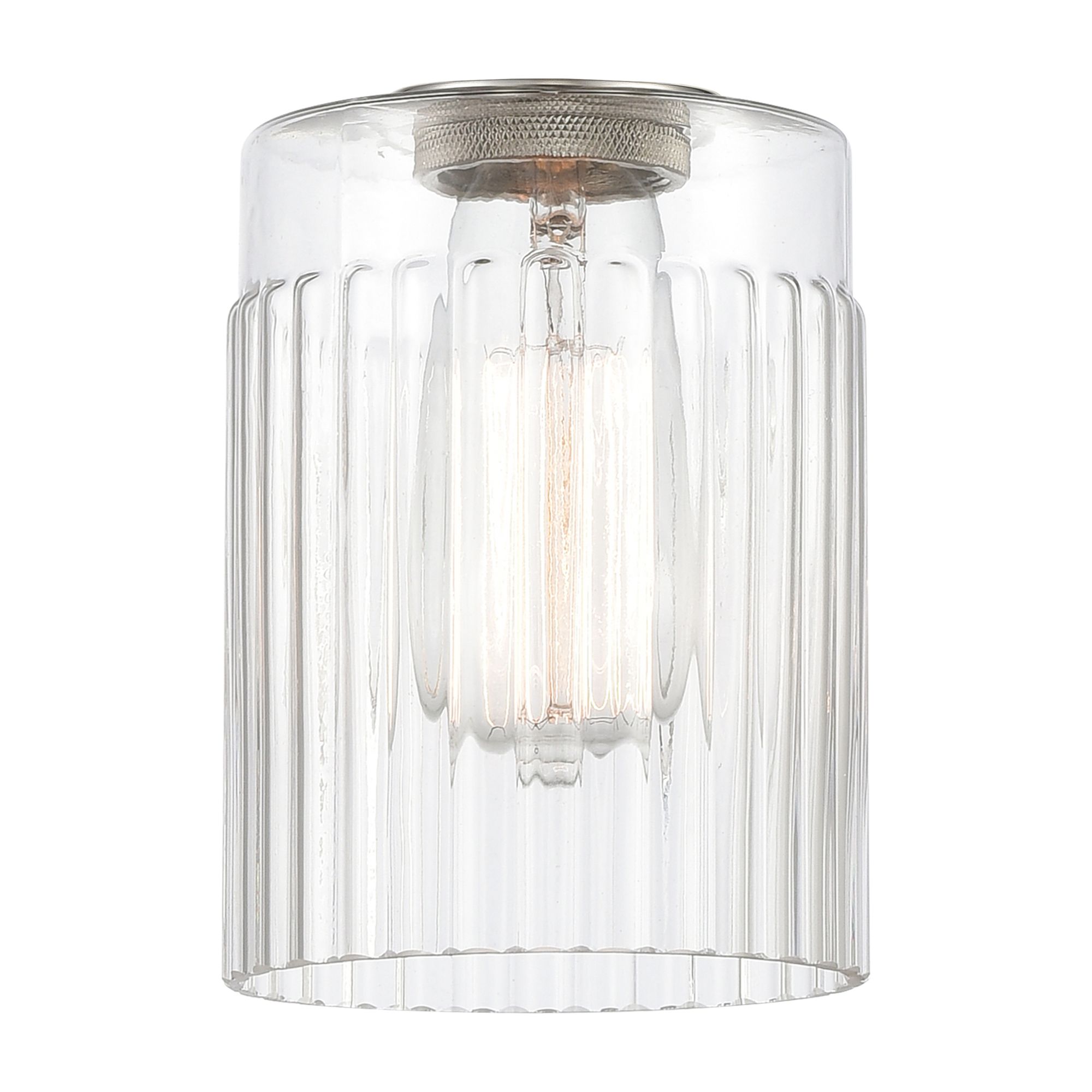 Image 4 Hadley 16" 2-Light Polished Nickel Bath Light w/ Clear Shade more views