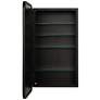 Hadley 16" Wide Shiny Black 4-Shelf Medicine Cabinet
