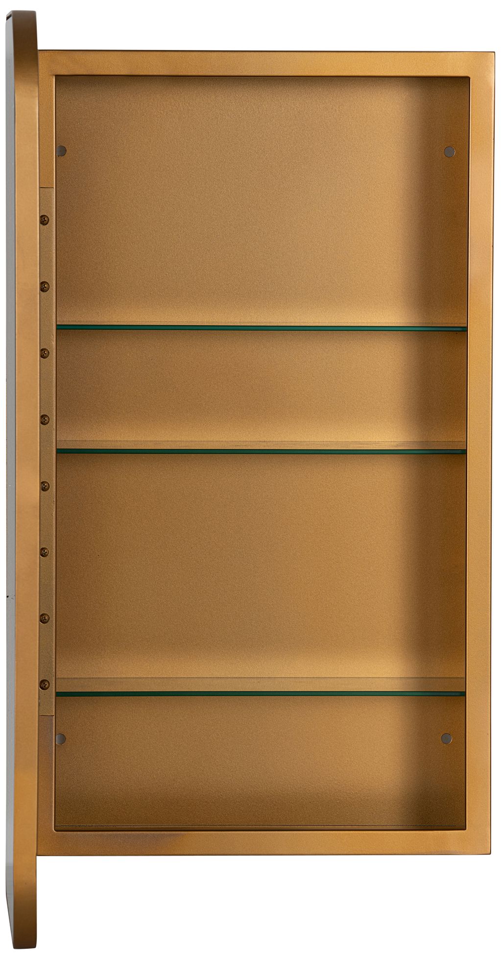 Hadley 16" Wide Shiny Gold 4Shelf Medicine 028W1 Lamps Plus