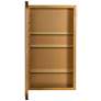 Hadley 16" Wide Shiny Gold 4-Shelf Medicine Cabinet