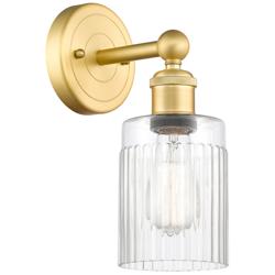 Hadley 2.6&quot; High Satin Gold Sconce With Clear Shade