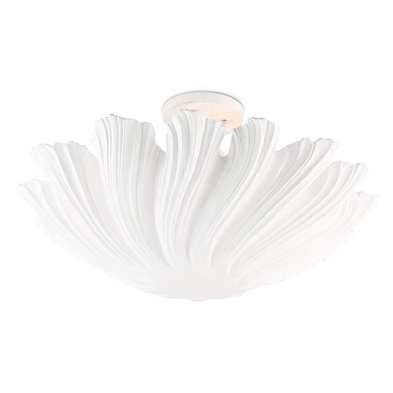 Image 4 Hadley 22 1/2" Wide Gesso White Ceiling Light more views