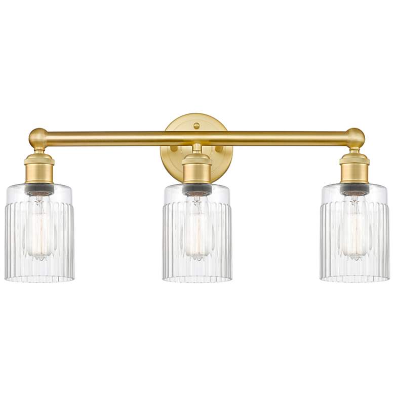 Image 1 Hadley 22 1/2" Wide Satin Gold 3-Light Bath Light