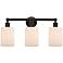 Hadley 23" 3-Light Oil Rubbed Bronze Bath Light w/ Matte White Shade