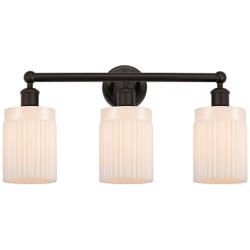 Hadley 23" 3-Light Oil Rubbed Bronze Bath Light w/ Matte White Shade
