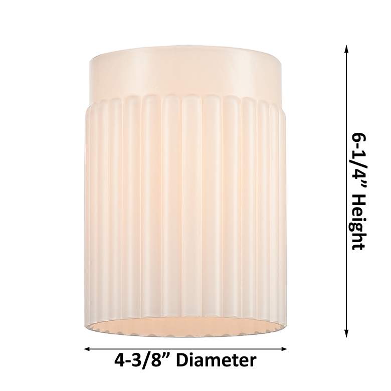 Image 5 Hadley 23" 3-Light Oil Rubbed Bronze Bath Light w/ Matte White Shade more views