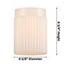 5_Hadley 23" 3-Light Oil Rubbed Bronze Bath Light w/ Matte White Shade more views