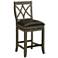 Hadley 26" Tobacco Bonded Leather Swivel Counter Stool
