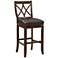 Hadley 26" Tobacco Bonded Leather Swivel Counter Stool
