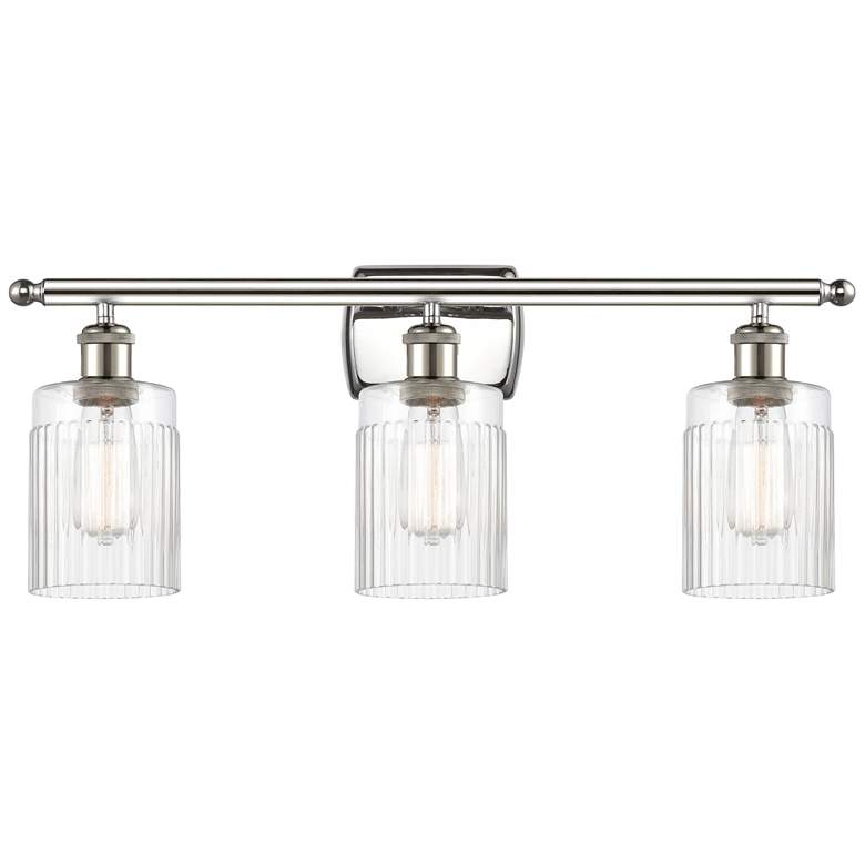 Image 1 Hadley 26" Wide 3 Light Polished Nickel Bath Vanity Light w/ Clear Sha