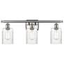 Hadley 26"W 3 Light Brushed Satin Nickel Bath Vanity Light w/ Clear Sh