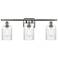 Hadley 26"W 3 Light Brushed Satin Nickel Bath Vanity Light w/ Clear Sh
