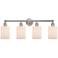 Hadley 32" 4-Light Brushed Satin Nickel Bath Light w/ Matte White Shad