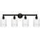 Hadley 32" 4-Light Oil Rubbed Bronze Bath Light w/ Clear Shade