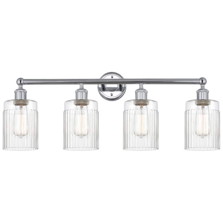 Image 1 Hadley 32" 4-Light Polished Chrome Bath Light w/ Clear Shade