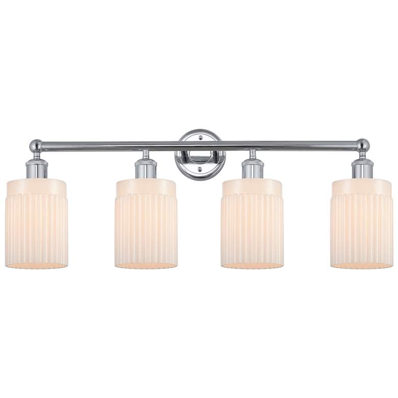 Image 1 Hadley 32" 4-Light Polished Chrome Bath Light w/ Matte White Shade