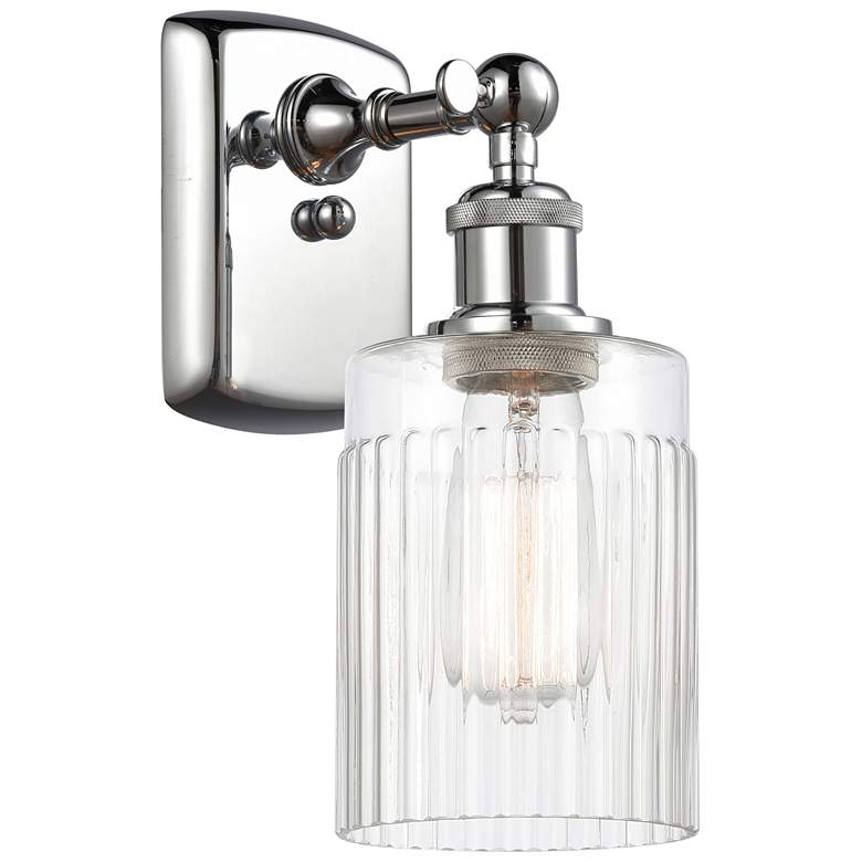 Image 1 Hadley 5" LED Sconce - Chrome Finish - Clear Shade