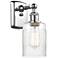 Hadley 5" Polished Chrome Sconce w/ Clear Shade