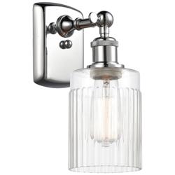 Hadley 5" Polished Chrome Sconce w/ Clear Shade