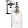 Hadley 5" Polished Nickel Sconce w/ Clear Shade