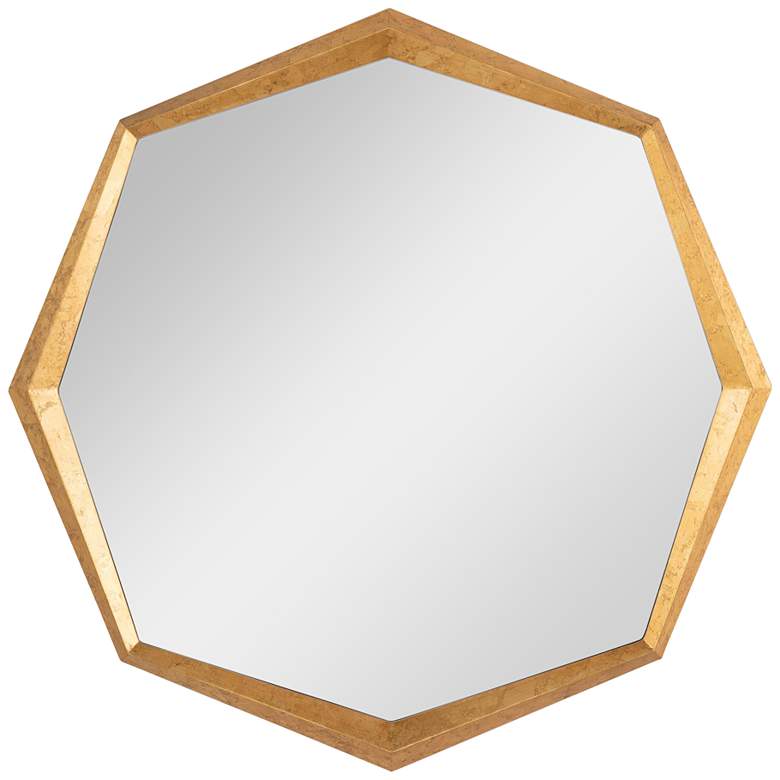Image 1 Hadley Gold Leaf 36" Octagonal Wall Mirror