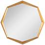Hadley Gold Leaf 36" Octagonal Wall Mirror
