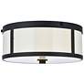 3_Hadrian 2 Lt 12" Flat Black Flush Mount