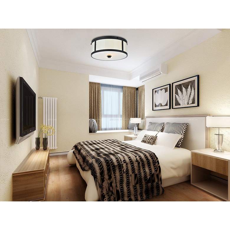 Image 4 Hadrian 2 Lt 12" Flat Black Flush Mount more views