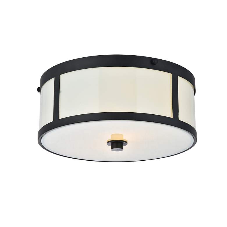 Image 5 Hadrian 2 Lt 12" Flat Black Flush Mount more views