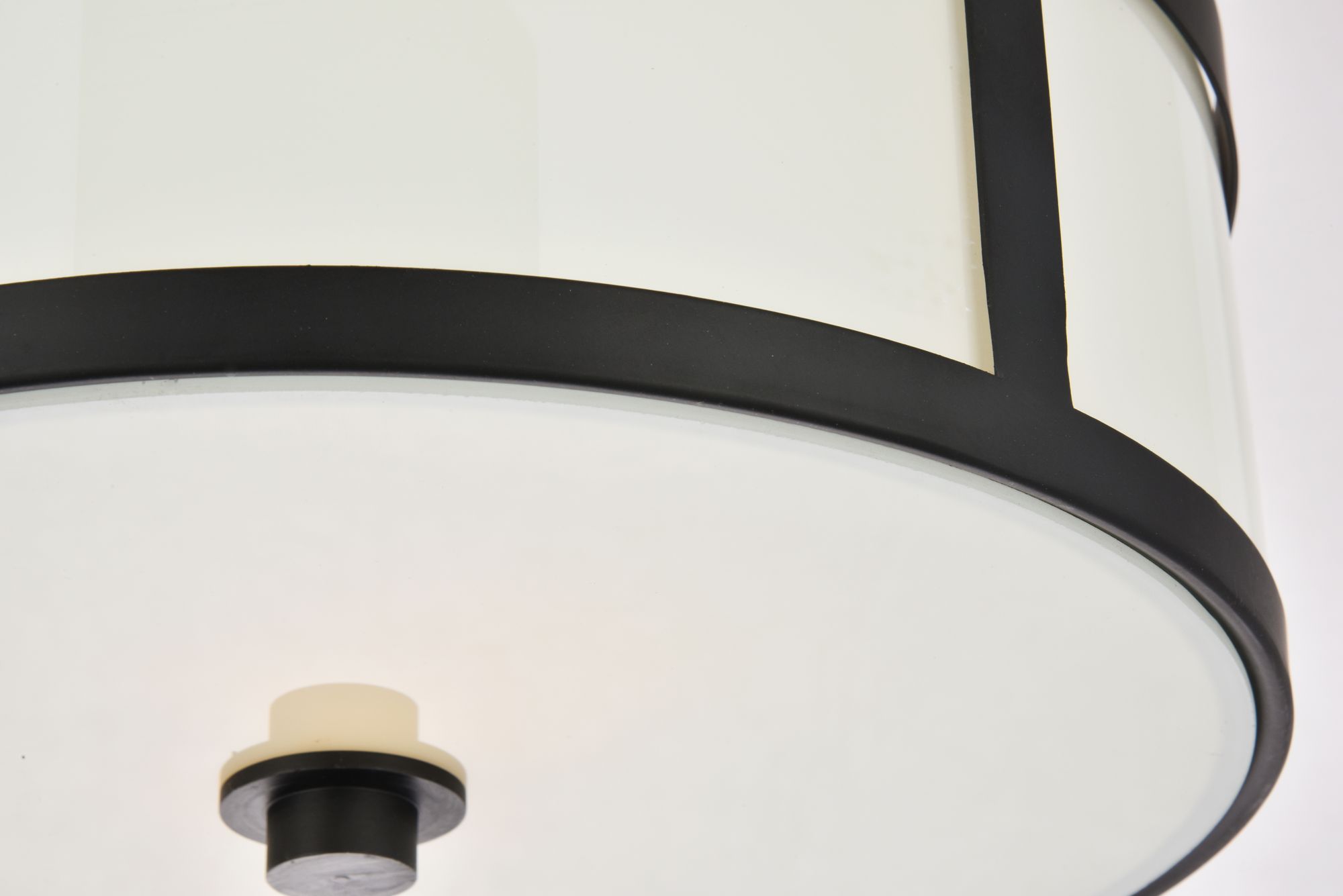 Hadrian 2 Lt 12" Flat Black Flush Mount in scene