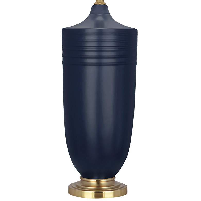 Image 3 Hadrian Matte Midnight Blue and Modern Brass Table Lamp more views