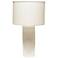 Haeger Potteries Cylinder White Table Lamp
