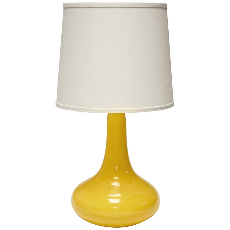 Image 1 Haeger Potteries Gene Yellow Ceramic Table Lamp