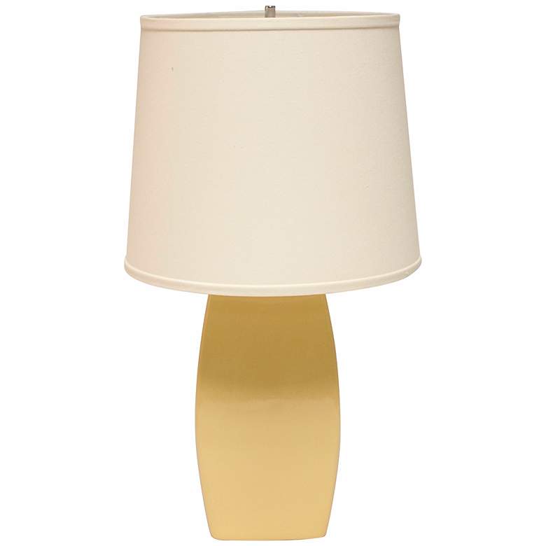 Image 1 Haeger Potteries Saffron Ceramic Soft Rectangle Table Lamp
