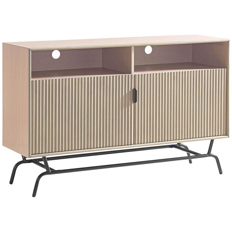 Image 2 Haft 47 1/4" Wide Blush Pink Wood 2-Door 2-Shelf Buffet