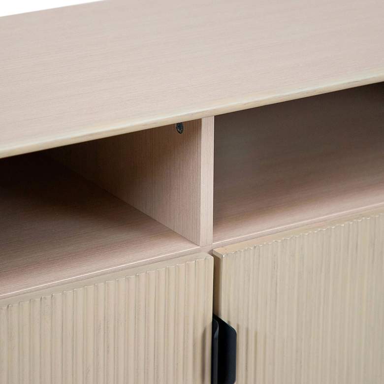 Image 5 Haft 47 1/4" Wide Blush Pink Wood 2-Door 2-Shelf Buffet more views