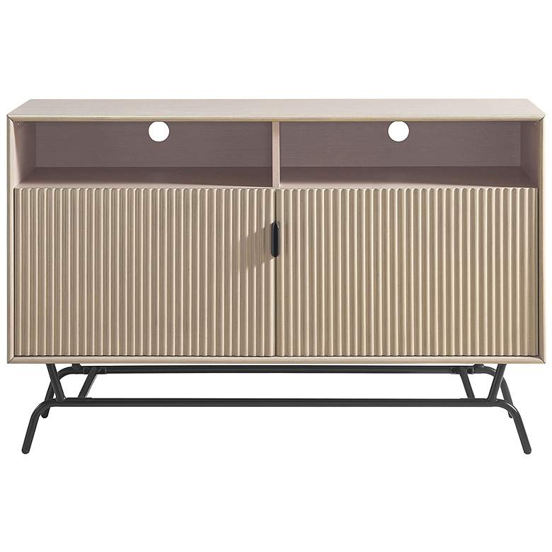 Image 7 Haft 47 1/4" Wide Blush Pink Wood 2-Door 2-Shelf Buffet more views