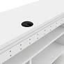 5_Haft 63" Wide White Wood 3-Shelf Floating TV Stand more views