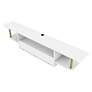 Haft 63" Wide White Wood 3-Shelf Floating TV Stand