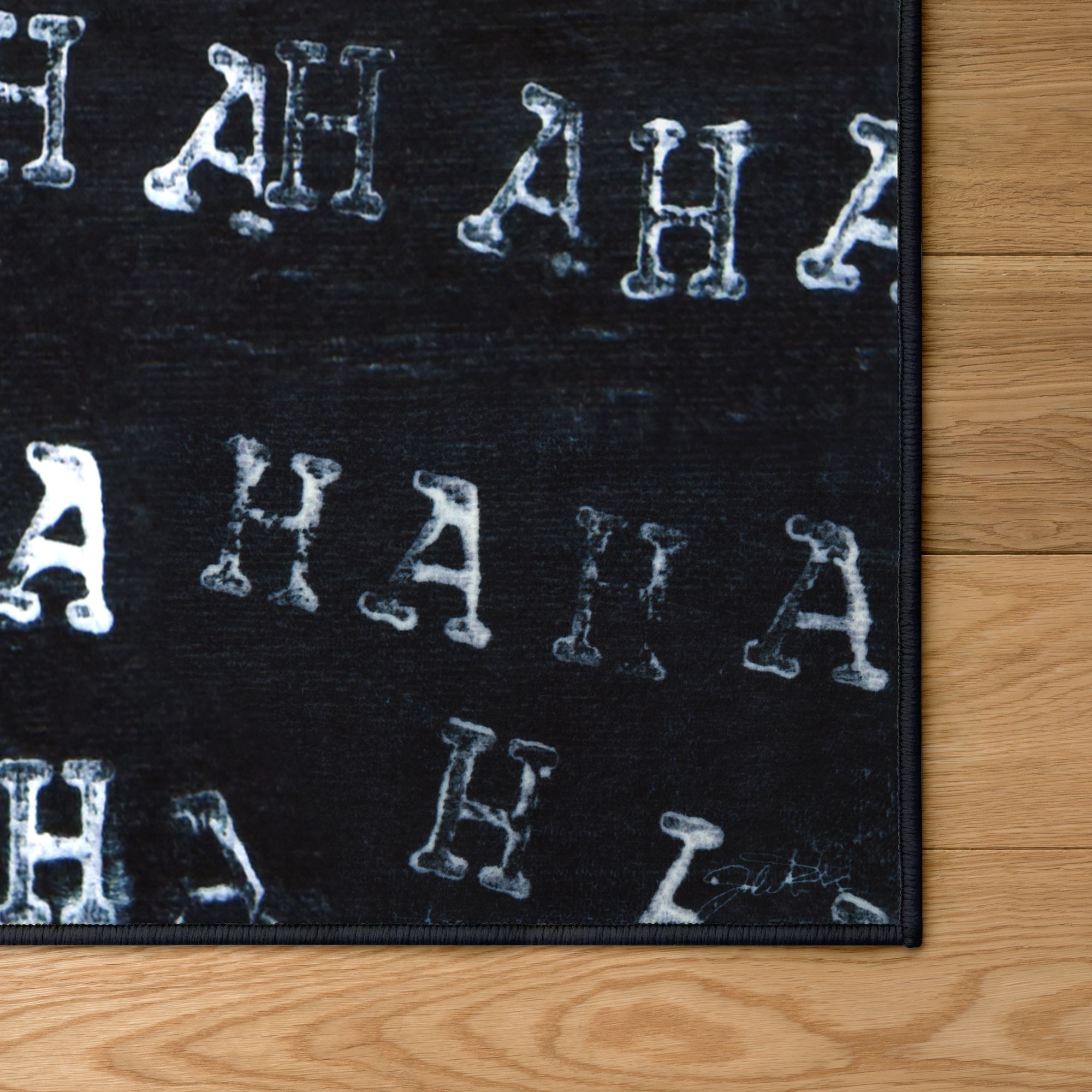 Image 4 Haha II 5'x8'Hand Washable Power-loomed Art Area Rug 100% polyester more views