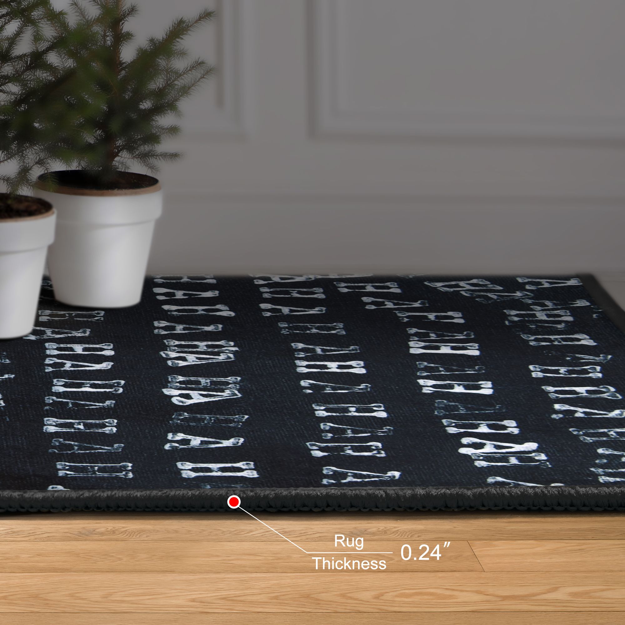 Image 7 Haha II 5'x8'Hand Washable Power-loomed Art Area Rug 100% polyester more views