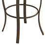 6_Haidar 25" Glitter Bronze Metal Swivel Counter Stools Set of 2 more views