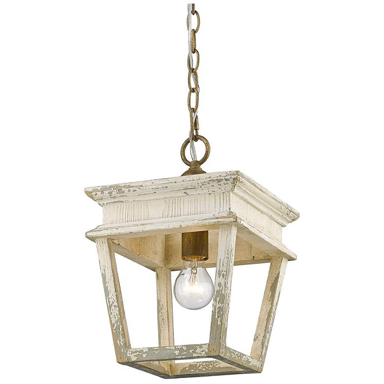 Image 1 Haiden 9 1/2" Wide Burnished Chestnut 1-Light Mini Pendant