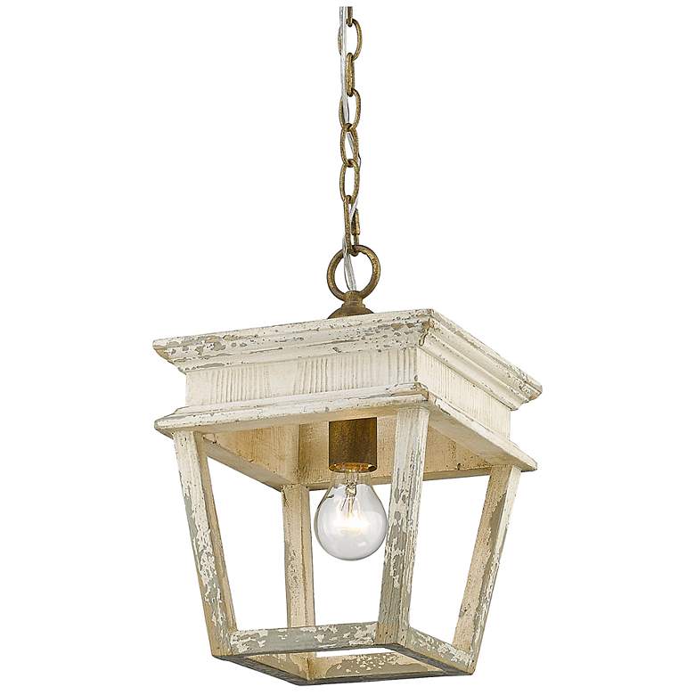 Image 1 Haiden 9 1/2" Wide Burnished Chestnut Mini Pendant