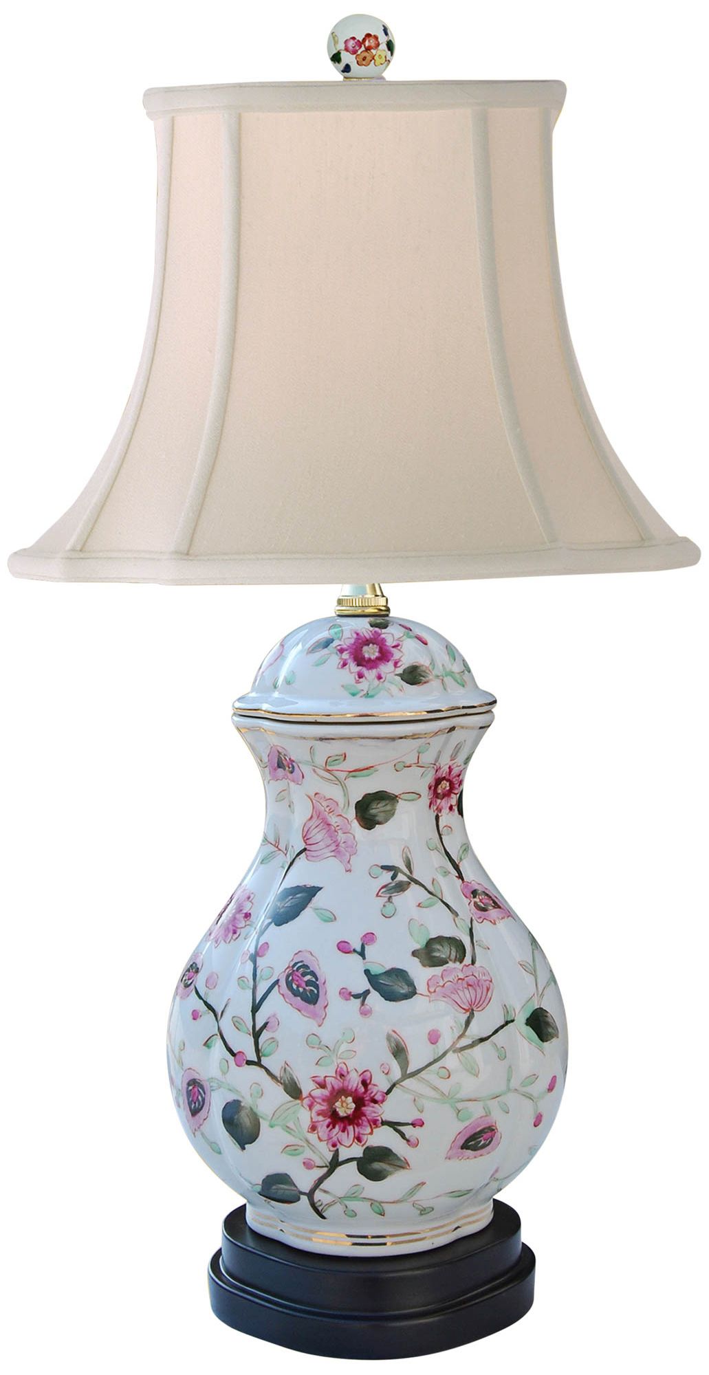 porcelain flower lamp