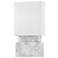 Haight 2 Light Wall Sconce White Marble