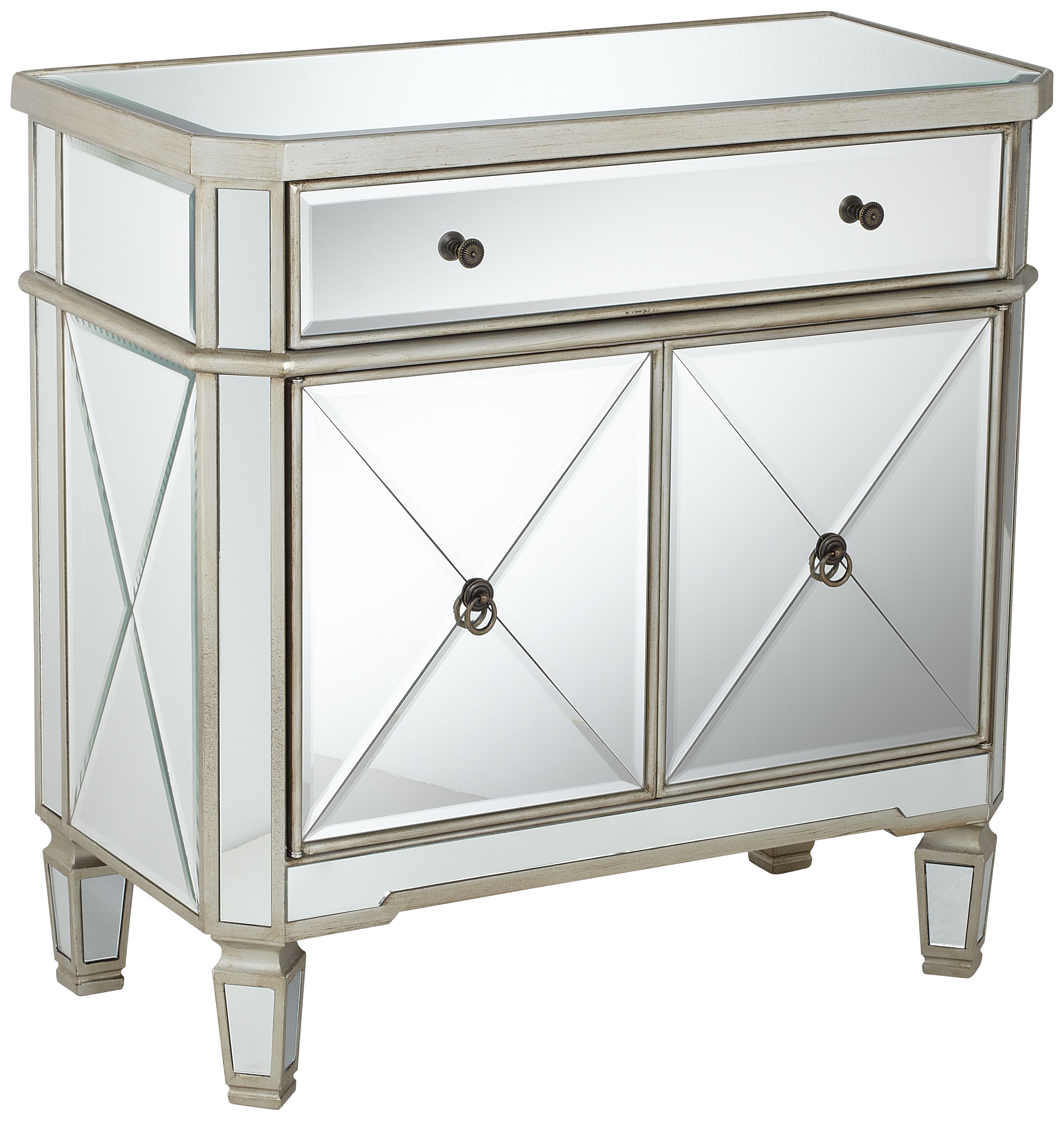 Hailey 32" Wide Mirrored Console Accent Cabinet
