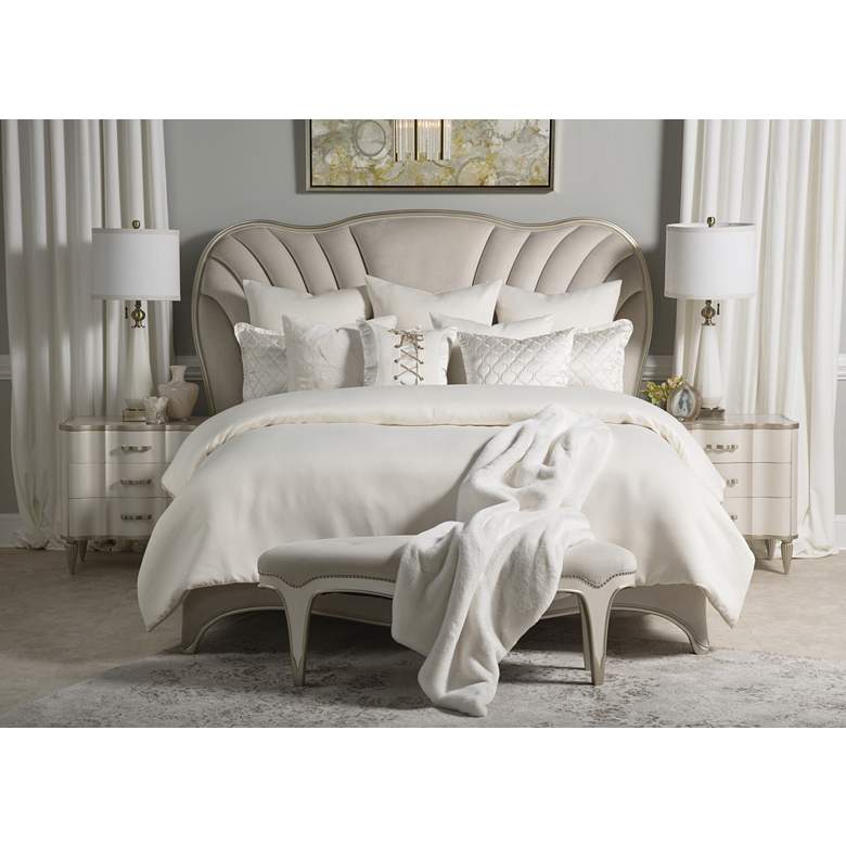 Image 1 Hailey Ivory 9-Piece Queen Comforter Bed Set